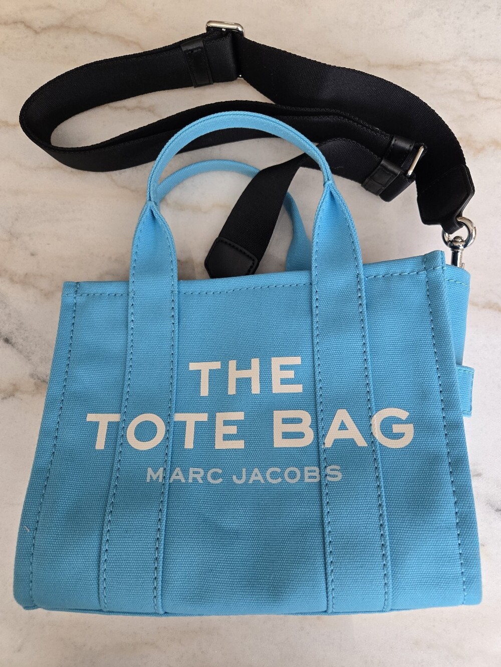 Marc Jacobs The Tote Bag Mini in Light Blue - EUC